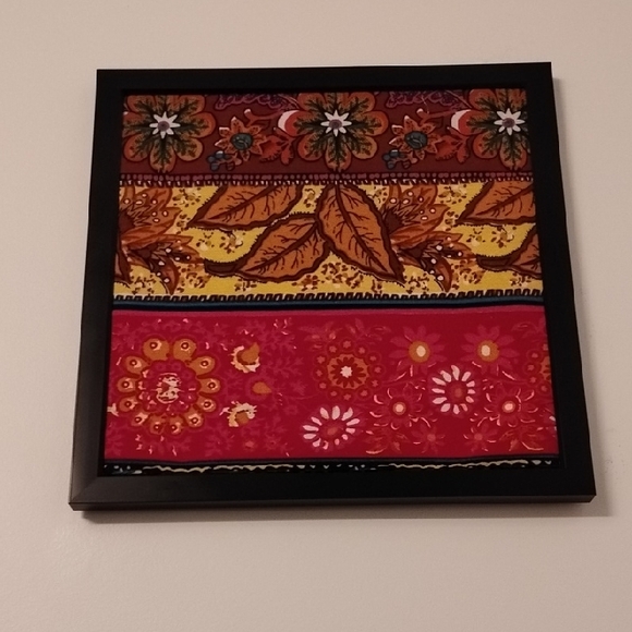 Hand Crafted Vibrant Floral and Leaf Wall Art - Picture 5 of 7